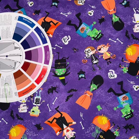 Halloween Season by Edward Miller- Michael Miller Fabrics- 1 Yd - Trick or Treat - Picture 9 of 9